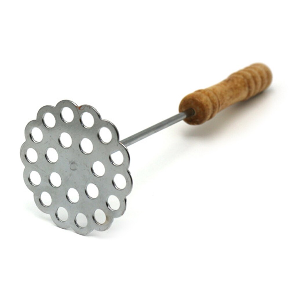 Stainless Steel Potato Masher With Broad Mashing Plate For Smooth Mashed Potatoes Fruit Vegetable Tools Press Crusher: Light Yellow