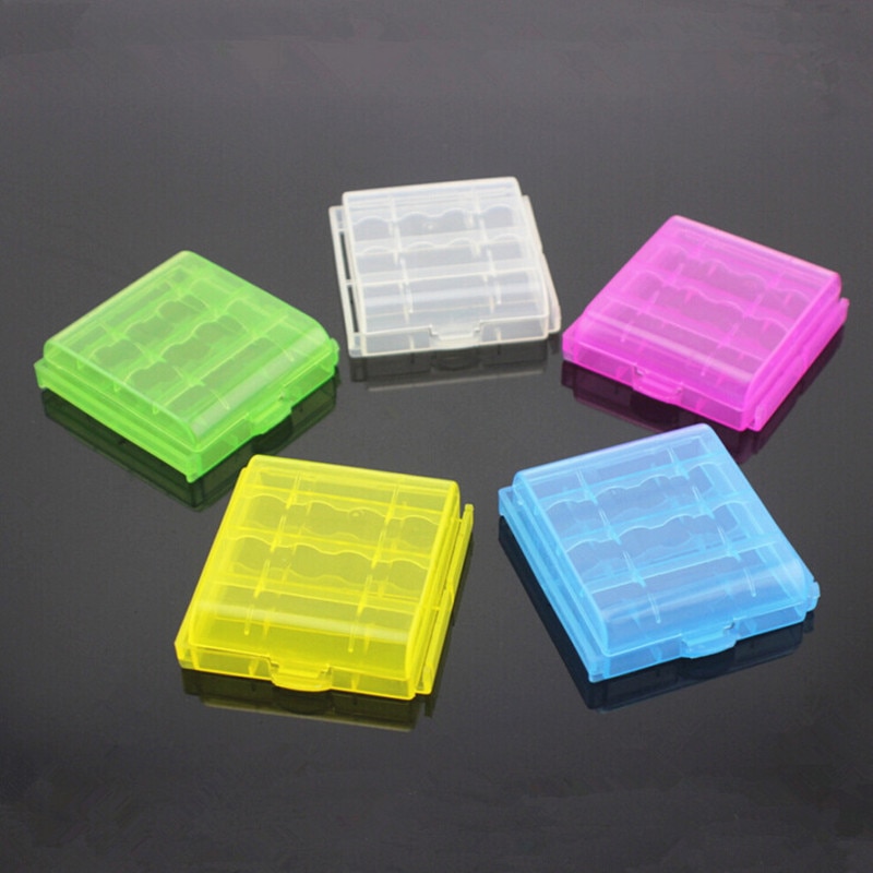 1PC DIY Battery Case Holder Storage Portable Durable Plastic For AAA/AA Rechargeable Travel Outdoor Organizer Box Accessories