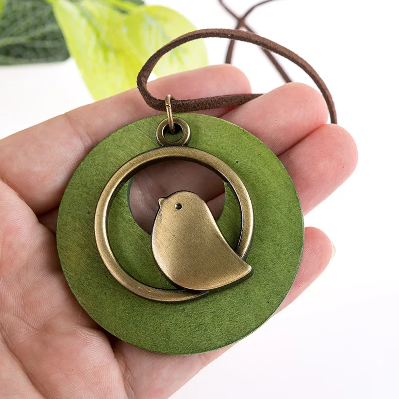 Collar de cuero con colgante de estrella de mar para mujer, joyería Bohemia de playa, de: Verde