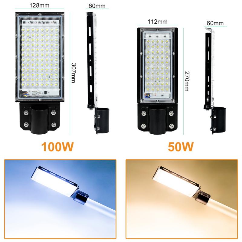 100W LED Street Light Outdoor Floodlight Spotlight Large Angle 120° Waterproof Wall Light Garden Road Street Pathway Spot Light
