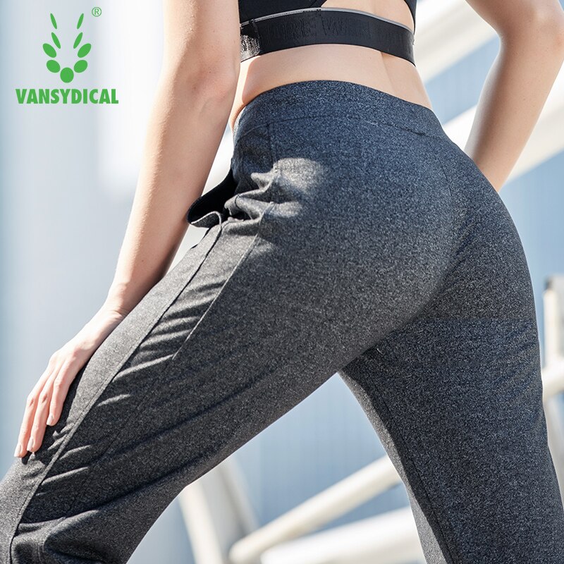 Vansydical dames sportbroek lente dunne slanke ademende hardloopbroek vrouwelijke elastische casual broek