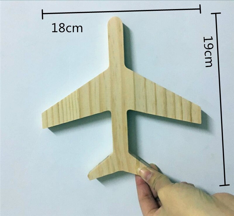 Nordic INS Wooden Star Moon Newborn Baby Kids Tent BedRoom Decor Accessory Wall Hanging Photography Props With 3M Stickers