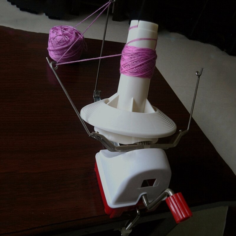 Bobinadora rápida para hilo de fibra, bobinadora de bolas de lana, bobinadora manual, máquina bobinadora de Cable, herramienta de costura de artesanía de hilo de fibra de lana