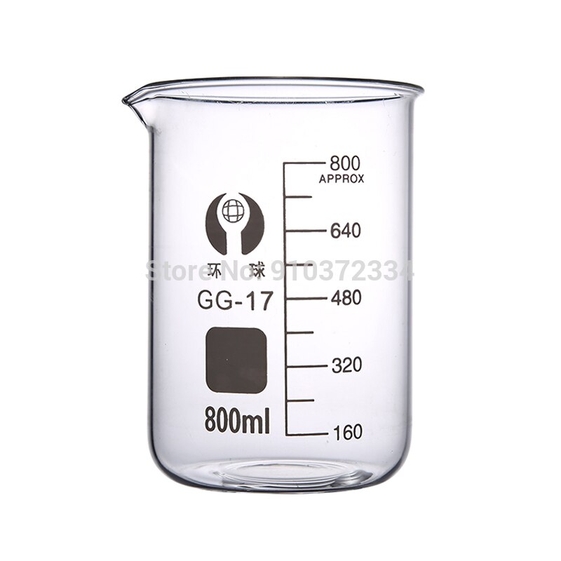 1Set Lab Borosilicaatglas Beker Alle Maten Chemische Apparatuur Alle Maten Lage Vorm Borosilicaatglas 3.3