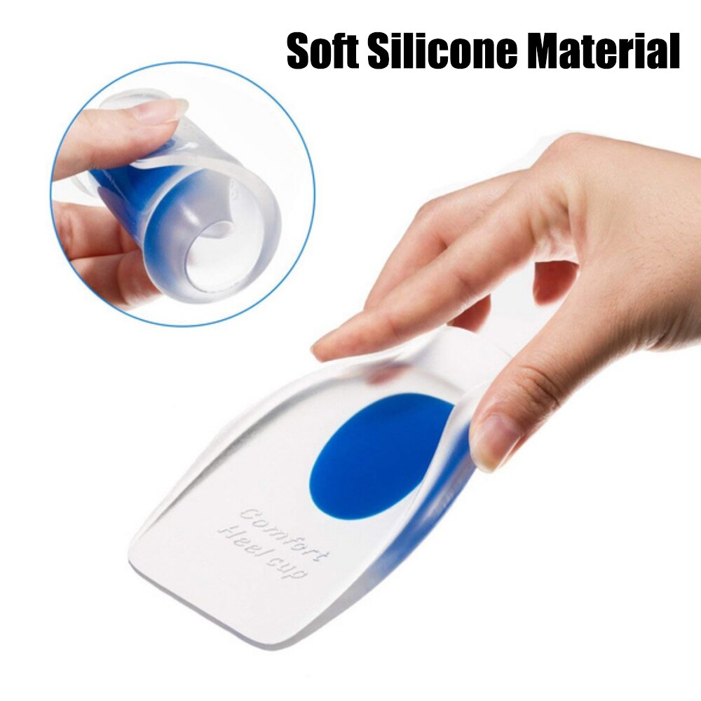 Weiche Silikon Gel Einlegesohlen für Fersensporn Schmerzen Relief Fuß Kissen Fuß Massager Pflege Ferse Tassen Schuh Pads Höhe Erhöhen einlegesohlen