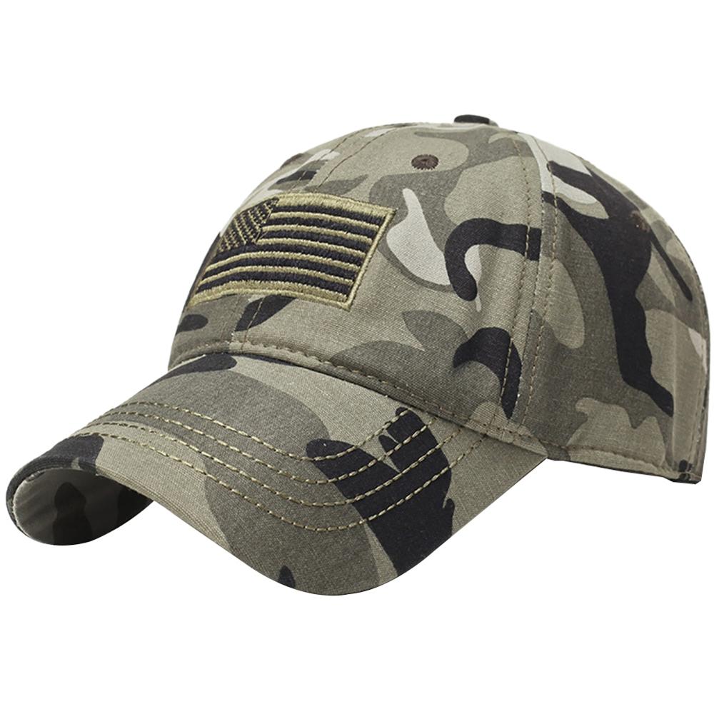 Cap Flag Embroidered Outdoor Sport Strapback Hats Outdoor Travel Fishing Climbing Sportswear Men Women: M