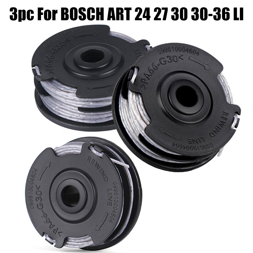 3pc Strimmer Trimmer Line Spools For BOSCH ART24 ART27 ART30 ART30-36 LI 18m Lawn Mower String Trimmer Parts