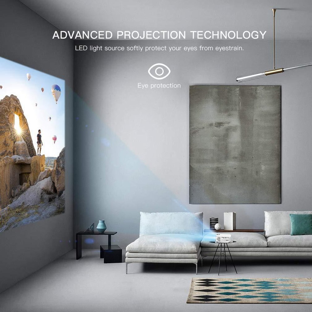 E400S Wireless LED Same Screen Projector Portable Projector High Definition Hdmi Projector Home Theater Video Projector