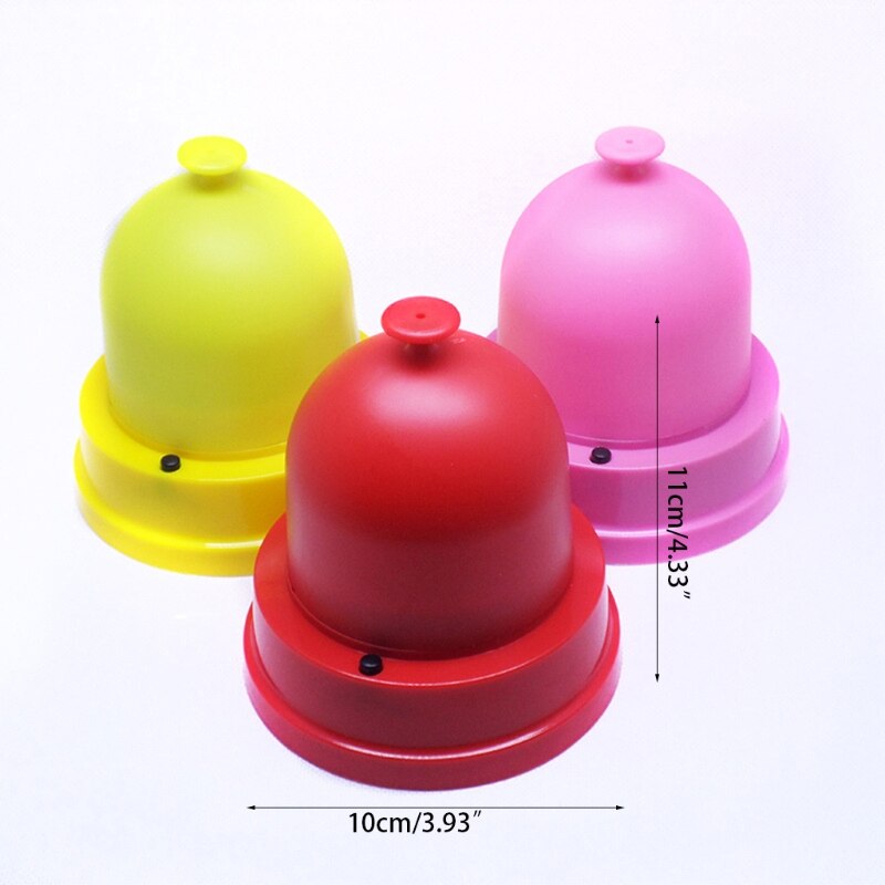 4Pcs Automatische Dice Roller Cup Transparante Plastic Cover Koepels Hand Schudden Elektrische Dices Cup Shaker Voor Party Game Spelen ktv