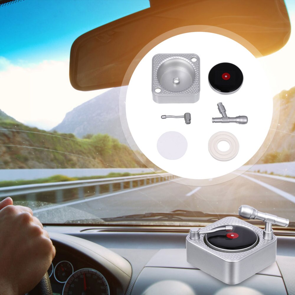 Auto Luchtverfrisser Auto Aroma Diffuser Fonograaf Vorm Solar Aroma Ornament