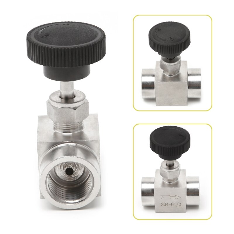 Fittingteile - Edelstahl-Nadel-Absperrventile mit Innengewinde - bis 300 bar (Gewindegröße: G 1/4 Fittingteile - Edelstahl-Nadel-Absperrventile mit Innengewinde - bis 300 bar (Gewindegröße: G 1/4