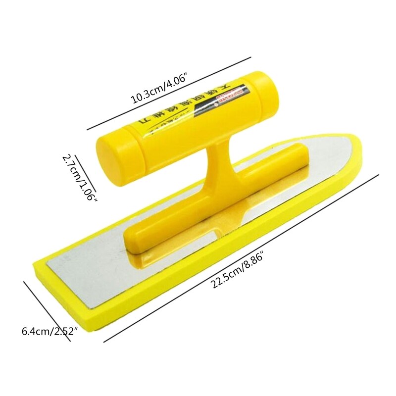 Anti-rust Stainless Steel Notch Tile Trowel Ergonomic Grip Comfort Handle Stainless Steel Tile Caulking Trowel Q84D