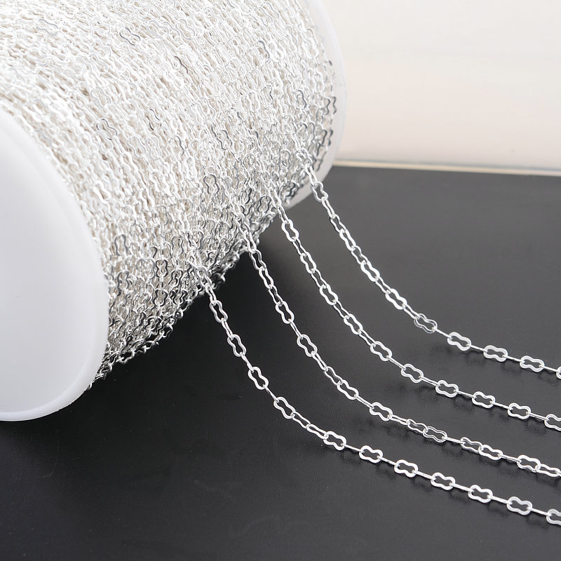 2 Meter 14K Goudkleurig Geplateerd Messing Hart Ovale Vorm Ketting Kettingen Sieraden Accessoires