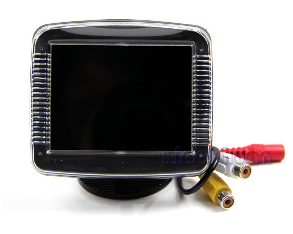 Monitor de pantalla LCD TFT de 3,5 pulgadas, cámara de marcha atrás, vista trasera de coche