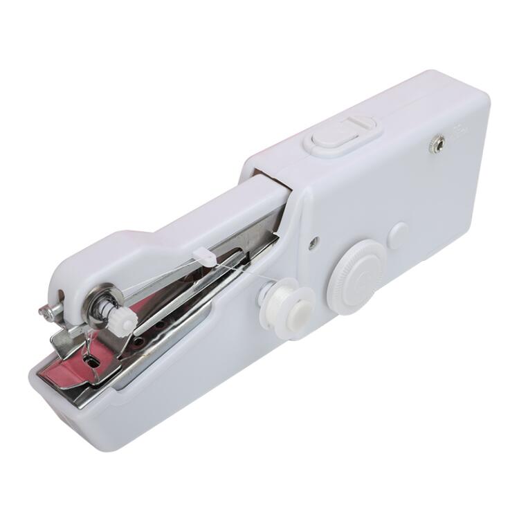 Portable Mini Hand Sewing Machine Quick Handy Sew Needlework Clothes Fabrics Household Electric Sewing Machine GYH