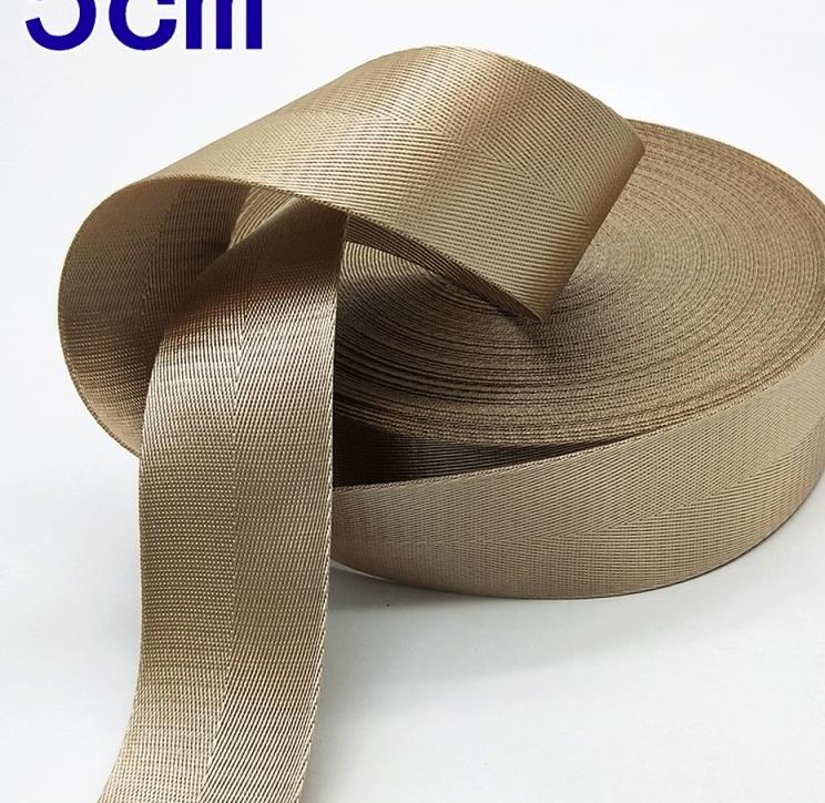 Bande adhésive en tissu Nylon épais | 10M 1.5 pouces 38mm rouge jaune blanc argent bleu noir pour la fabrication de bandes, bracelet de sacoche: khaki