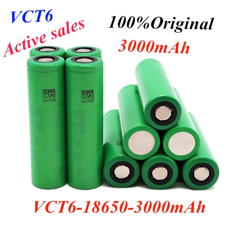 18650 original 3.7V 3000 mAh Li ion rechargeable battery for us18650 vtc6 20A 3000mah for Sony toys tools flashlight