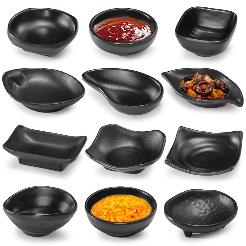 Assiette plastique, assaisonnement Sauce plat tasse vaisselle petit plat assiette Snack beurre moutarde Sushi vinaigre soja plats de cuisine 1 pièce