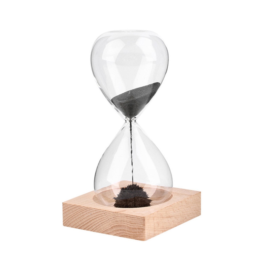 Glas Hourglasss Eisen Pulver Magnet Sanduhr Kreative Handwerk Sanduhr Dekoration Timer Countdown Uhren Sanduhr: Ursprünglich Titel