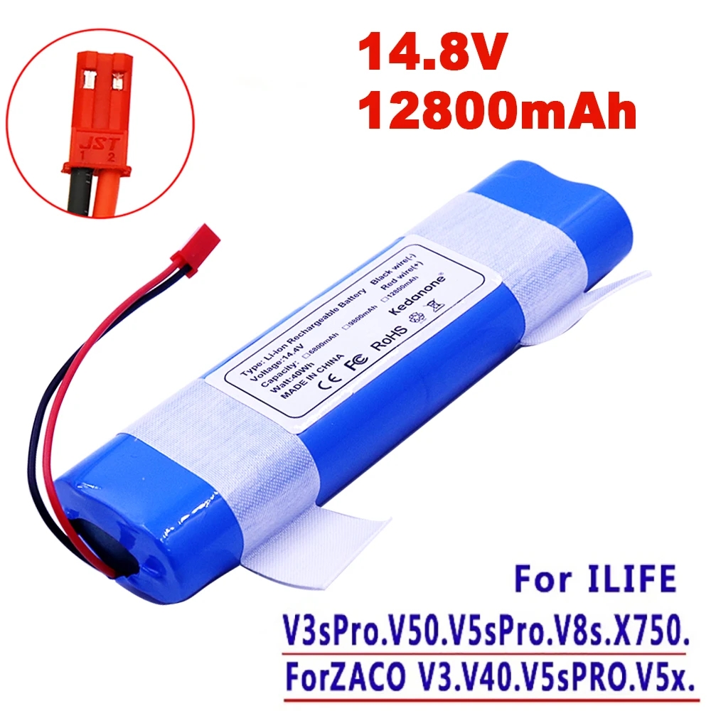 Original Li-Löwe-Akku für ILIFE V3s Profi, V5s Profi, V8s, V8 Plus, V80, V80 Max, V80 Profi, V3s Max 18650 2600 mAh 14,4 V PX-B010