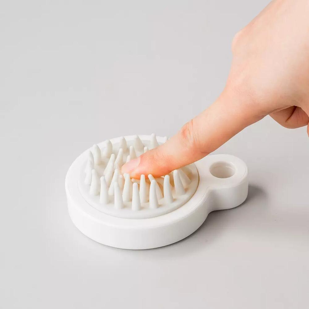 Youpin Sanft Silikon Kopfhaut Shampoo Massage Bürste Waschen Kamm Dusche Kopf Haar Mini Kopf Meridian Massage weit Zahn