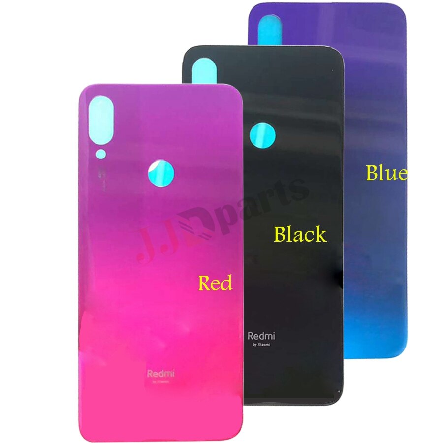 Dla Xiaomi Redmi Note 7 Pro pokrywa baterii dla Redmi 7 obudowa tylna obudowa obudowa szklana obudowa dla Redmi Note7 pokrywa baterii