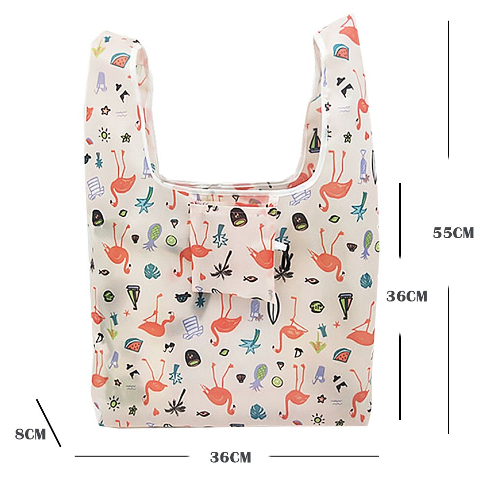 Taitettava Ostoskassi - Suuri Uudelleenkäytettävä Eko-kassi Polyesteriä - Casual Tote