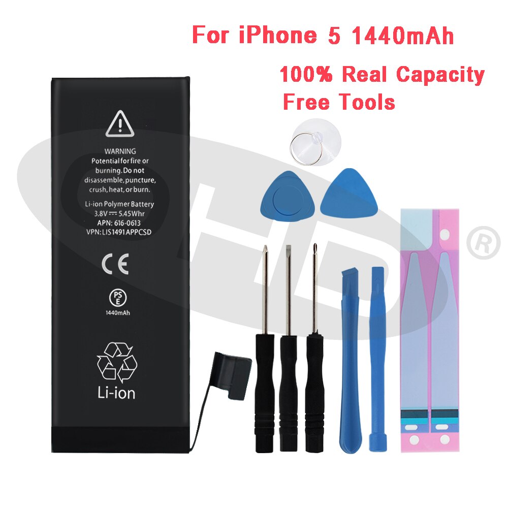 Più nuovo Batteria Al Litio Per Apple iPhone 6 S 6 7 5S 5 7 7P 6P 8P X Batterie Mobile Per iphone X 5 5s 6 s Interna Del Telefono Bateria: For iPhone 5