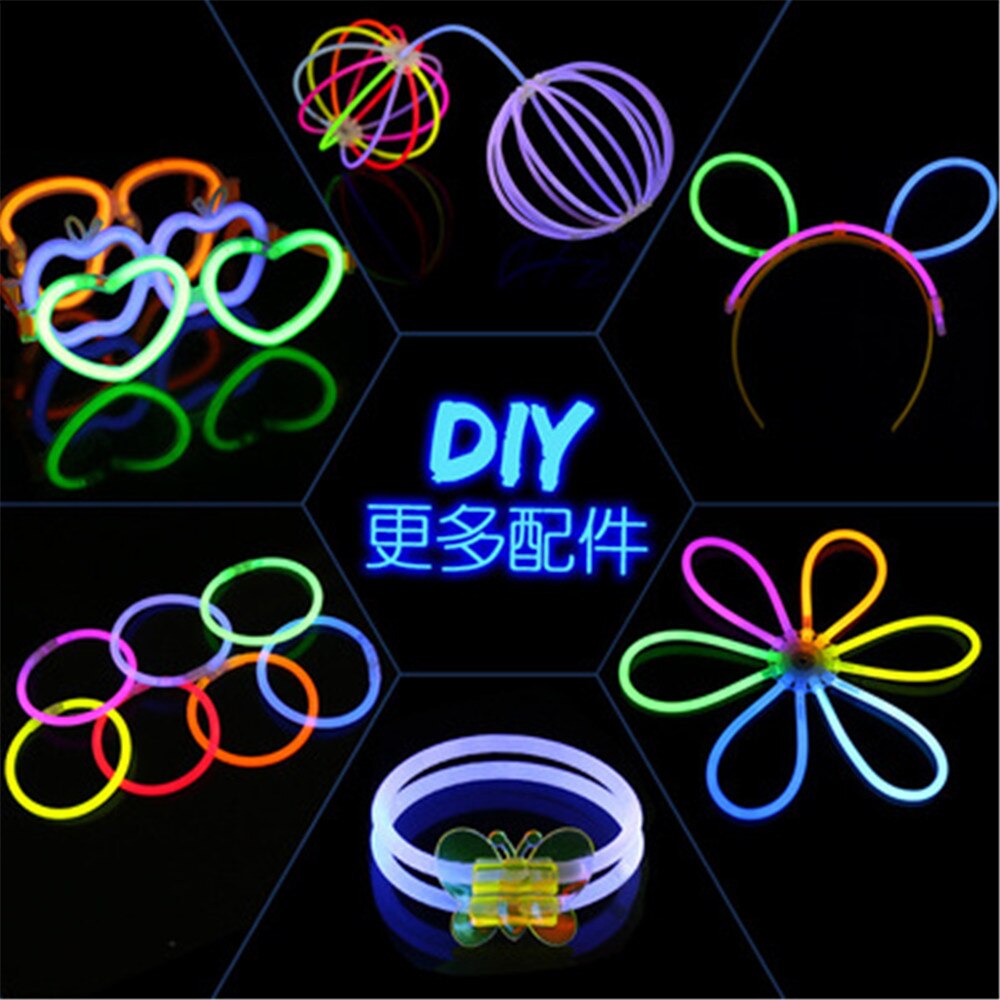 Party Fluorescentie Light Glow Sticks Armbanden Kettingen Neon Voor Wedding Party Glow Sticks Kleurrijke Glow Stick