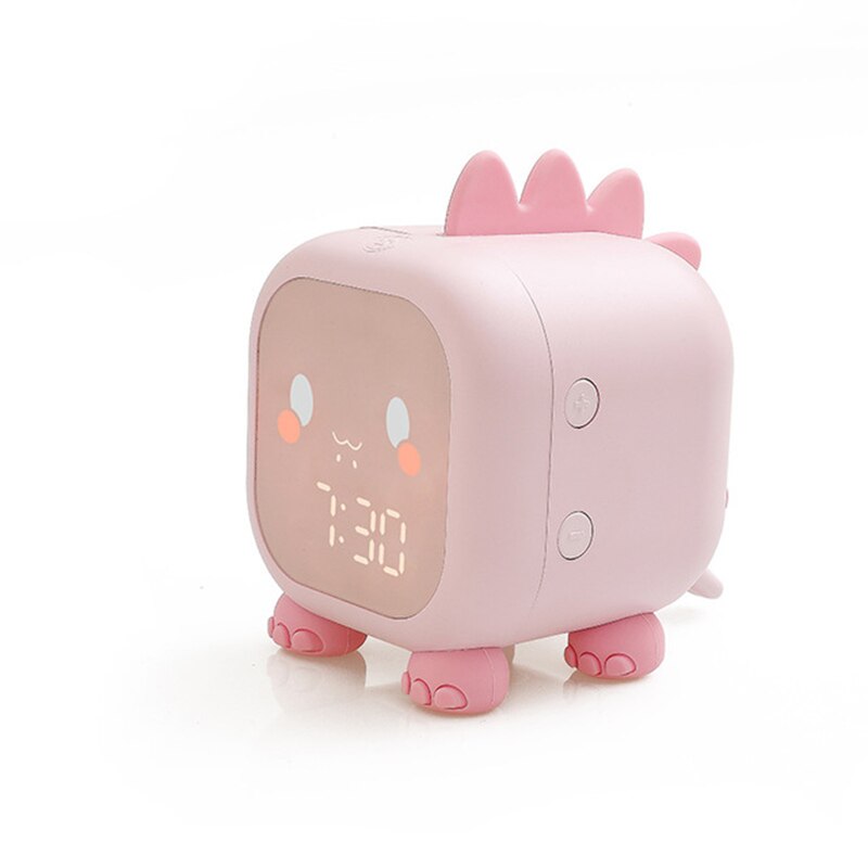 Digital Alarm Clock Kids for Bedroom with Temperature Alarm System Led Cartoon Alarm Clock Voice Control Digital Voice Time