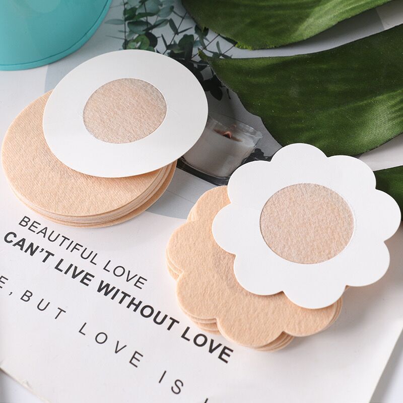 Veiligheid Tepel Cover Stickers Vrouwen Borst Lift Tape Pasteitjes Onzichtbare Zelfklevende Wegwerp Bh Bloemblaadjes Plakkerige Borst Pastie