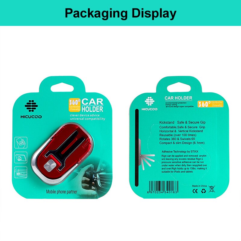 3 In 1 Auto Telefoon Beugel Vervanging Telefoon Ring 360 Rotatie Auto Ring Houder Air Vent Ondersteuning Mobiele Telefoon Vinger ring Universele