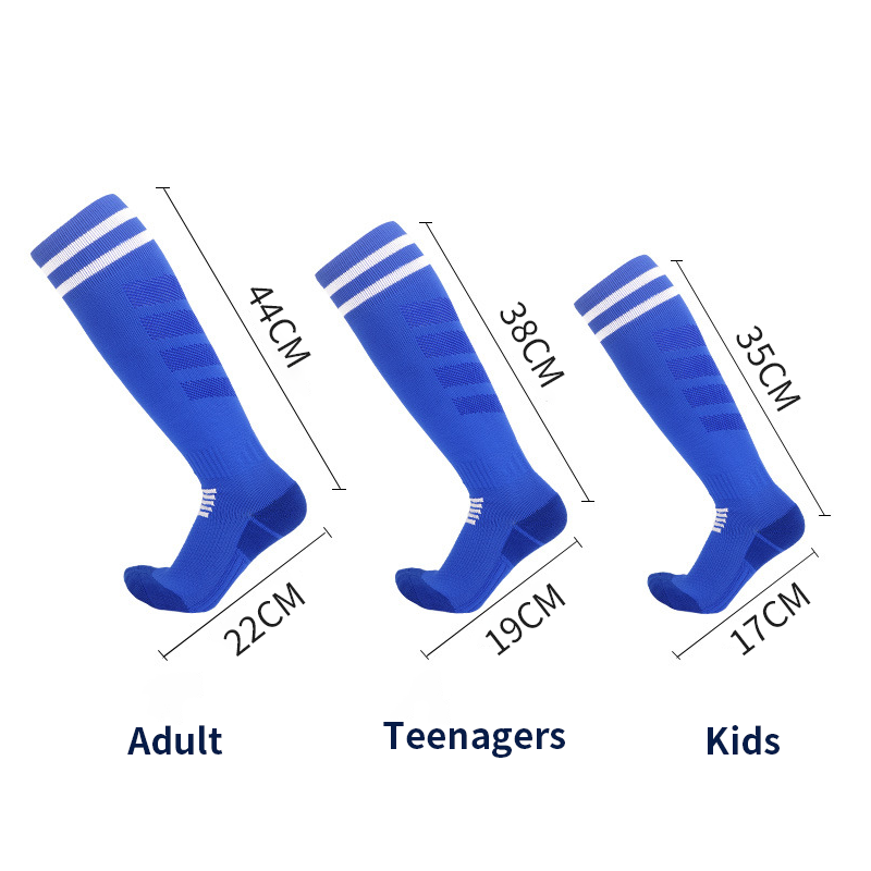 Calzini Da Calcio Lunghi Antiscivolo Per Ragazzi – Traspiranti In Nylon E Spandex – Adatti A Calcio, Basket, Corsa – Taglie S/M/L - 2