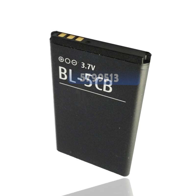 1PC 800mAh BL-5CB BL5CB Lithium Li-Po Battery For Nokia 1616 1050 1000 1280 1800 C1-02 106 1200 3600 2135 6620 Phone batteries