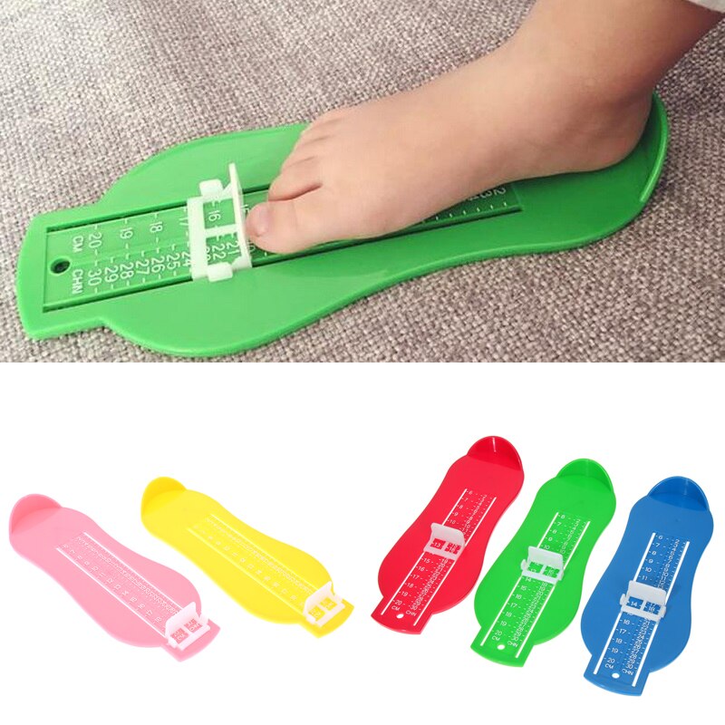 6 Colors Kid Infant Foot Measure Gauge Shoes Size Measuring Ruler Tool Available Baby Car Adjustable Range 0-20cm size