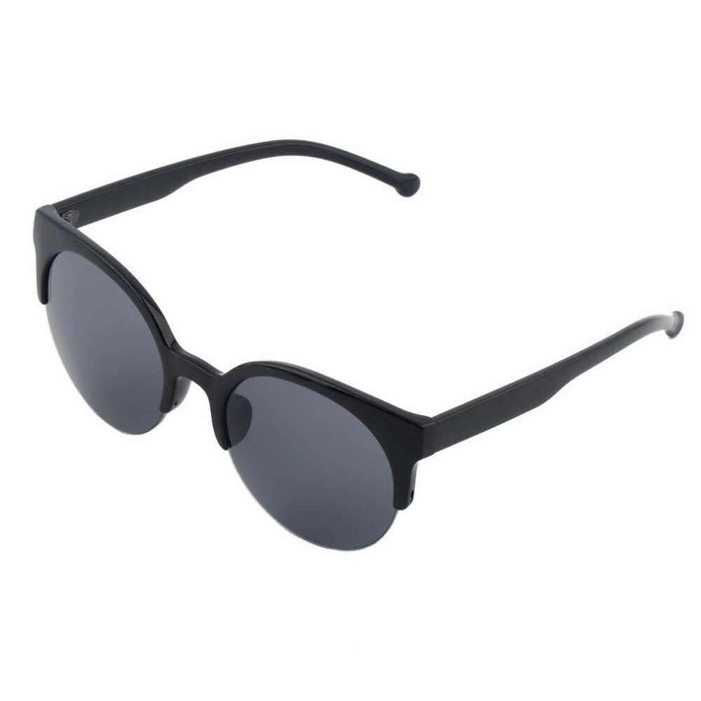 Gafas de sol con montura de círculo de forma redonda clásicas Unisex a la con montura Semi sin montura para hombre al aire libre gafas de sol únicas para mujer