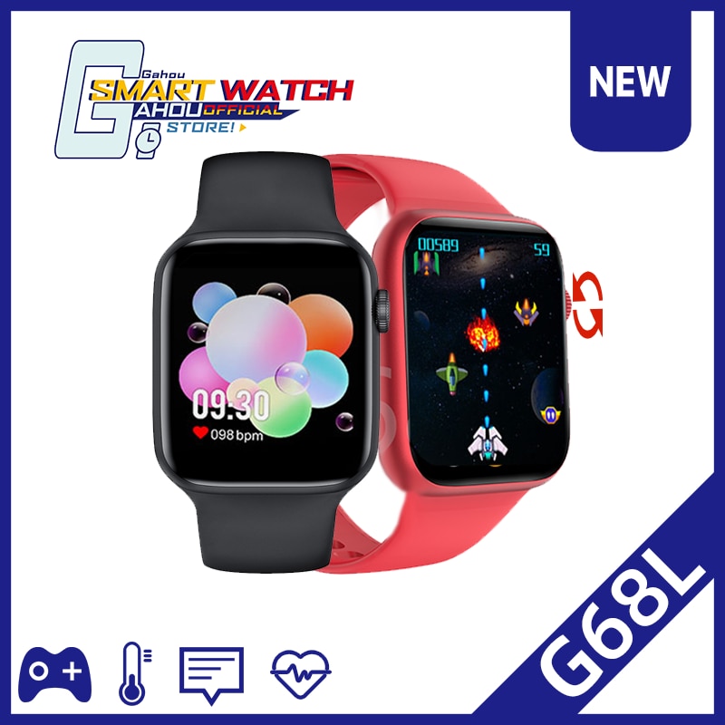 Neue serie 6 IWO G68L Smart Uhr Fitness Tarcker Bluetooth anruf uhr kinder uhren mädchen für IOS huawei PK W26 HW12 IWO 12 13