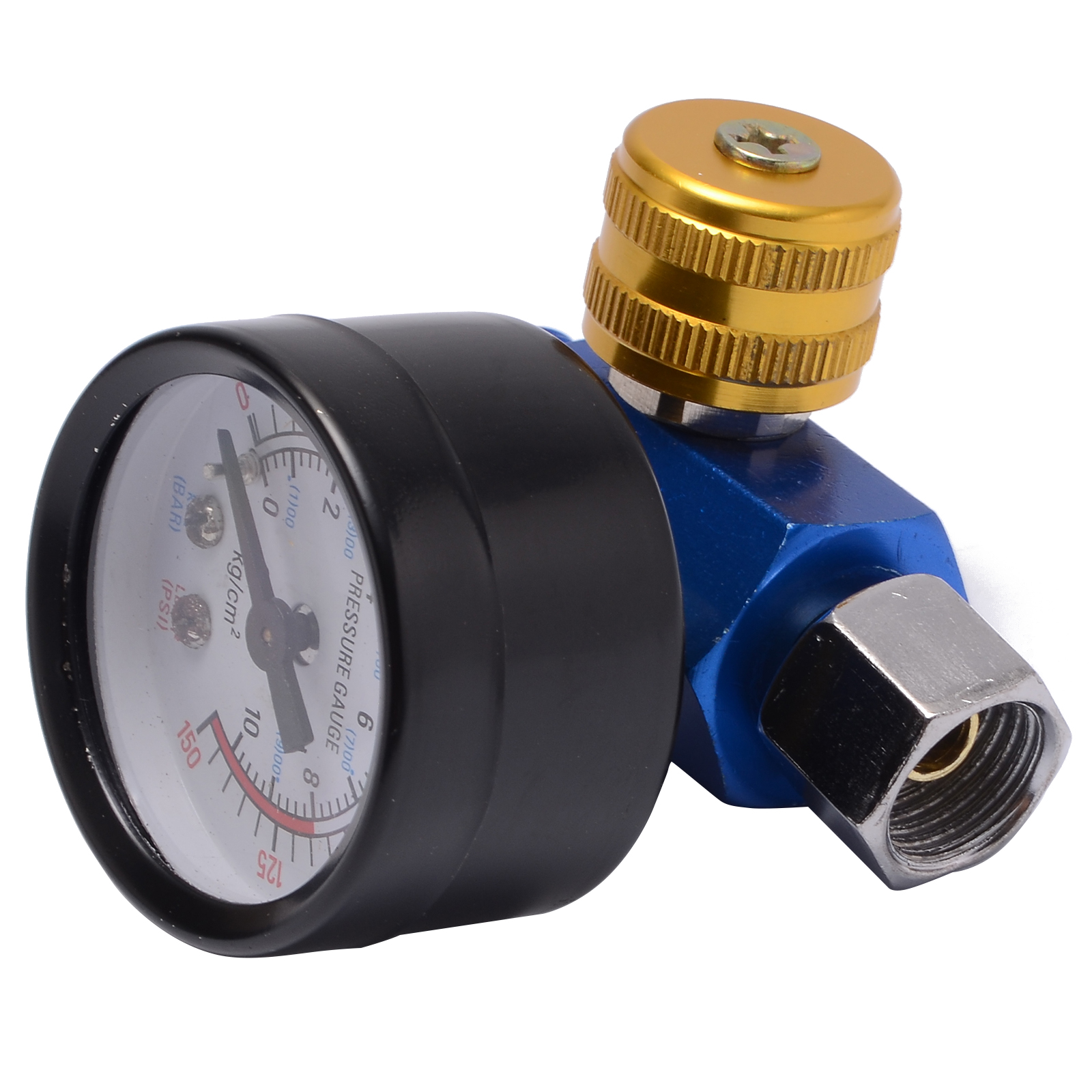 1/4'' Spray Paint Gun Air Pressure Regulator Pressure Gauge Pneumatic Tool Accessory For Spray Tool