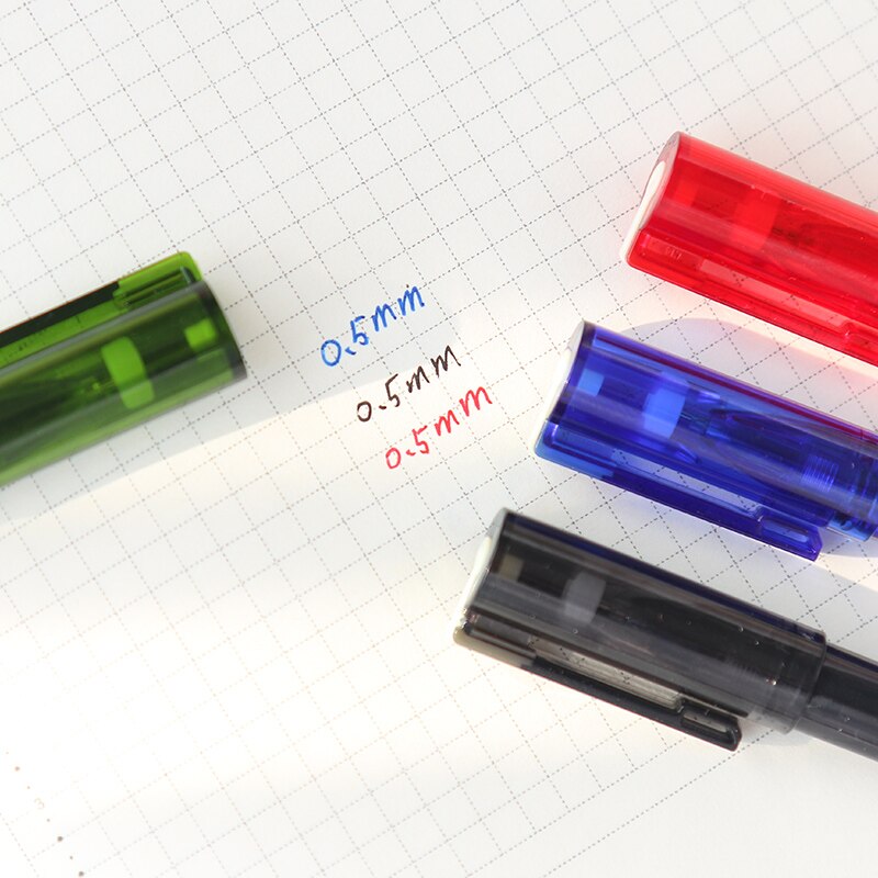 Schreibwaren reine farbe transparent gefrostet Bar neutral stift Schüler büro unterschrift Prüfung stift schwarz verrotten blau drei farben 0,5mm