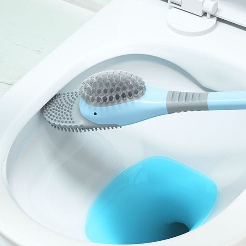 Neue Silikon Wc Pinsel einstellen Nette Tauchen Ente Zauberstab-montiert Stand Langstieligen Schlecht Tiefe Reinigung TPR zubehör