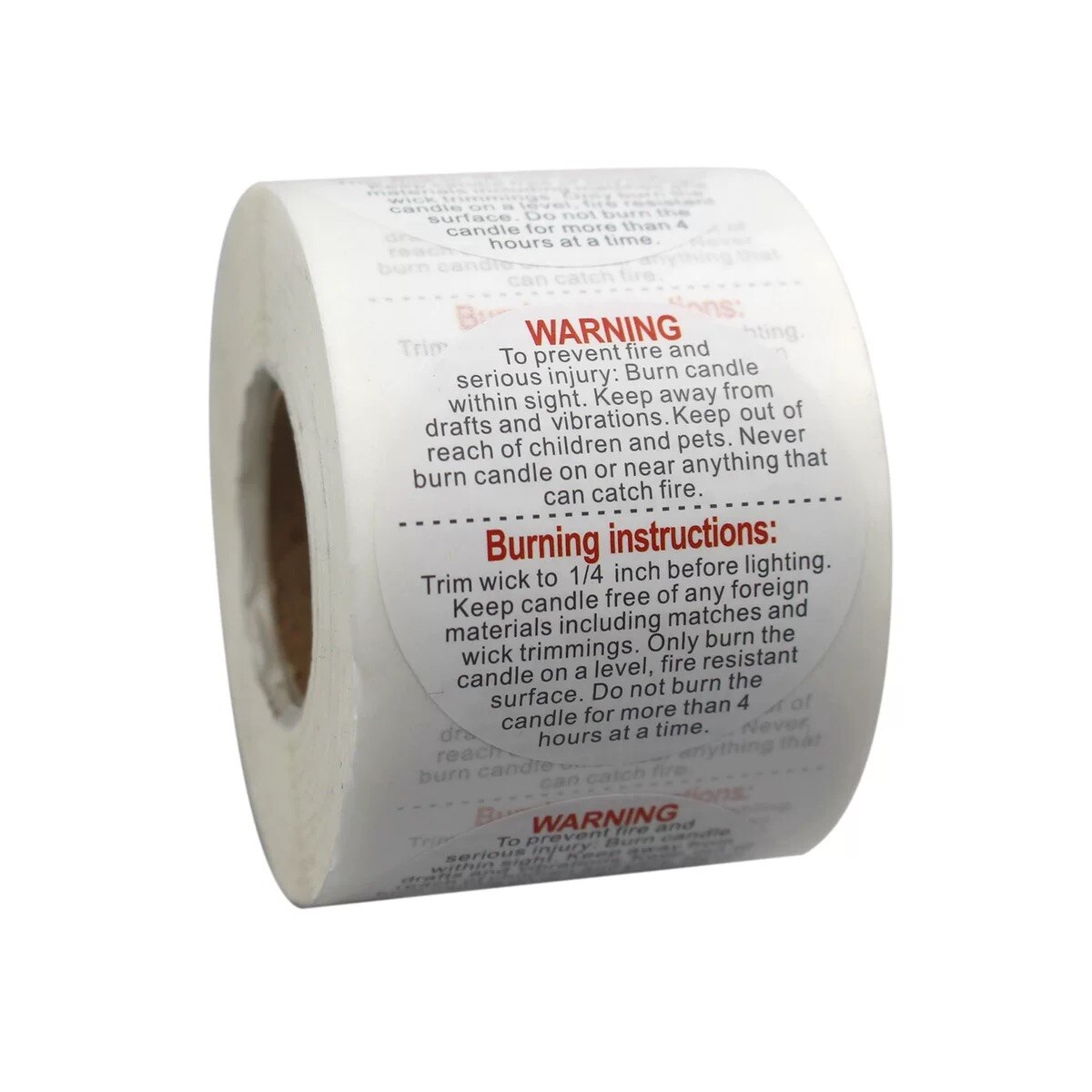 500PCS Candle Warning Labels Candle Jar Container Stickers Candle Safety Labels Candle Warning Sticker Decals for Candle Making: A