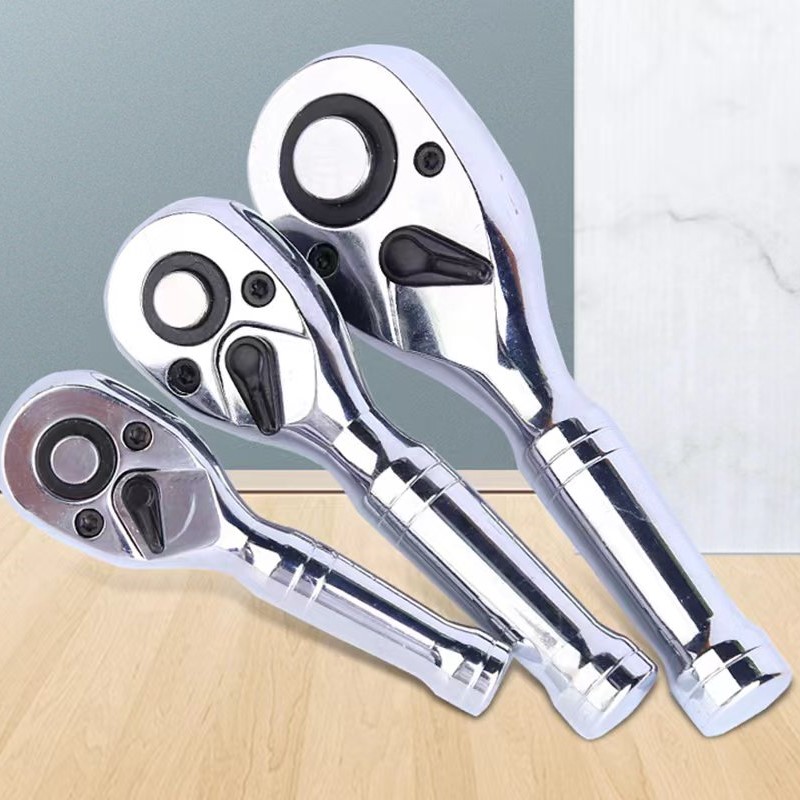 Drive Stompe Ratchet Flex Head Ratelset Mini Stompe Ratelsleutel 1/2 3/8 1/4 Inch 72 Tand Dopsleutel Voor Krappe Ruimtes