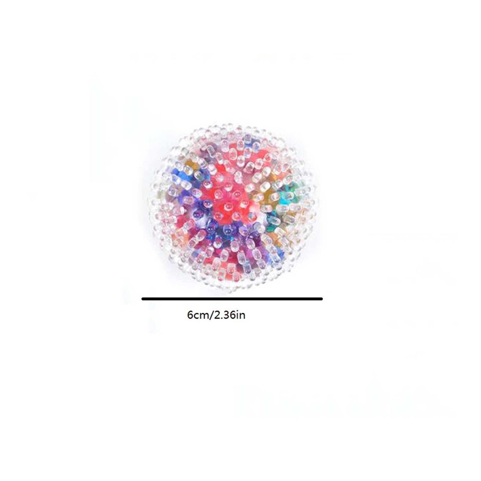 Spongy Rainbow Ball Toy Squeezable Pressure Toy Stress Relief Ball Toy 10ml Rainbow Novetly Squeeze Ball Mesh Squishy Balls