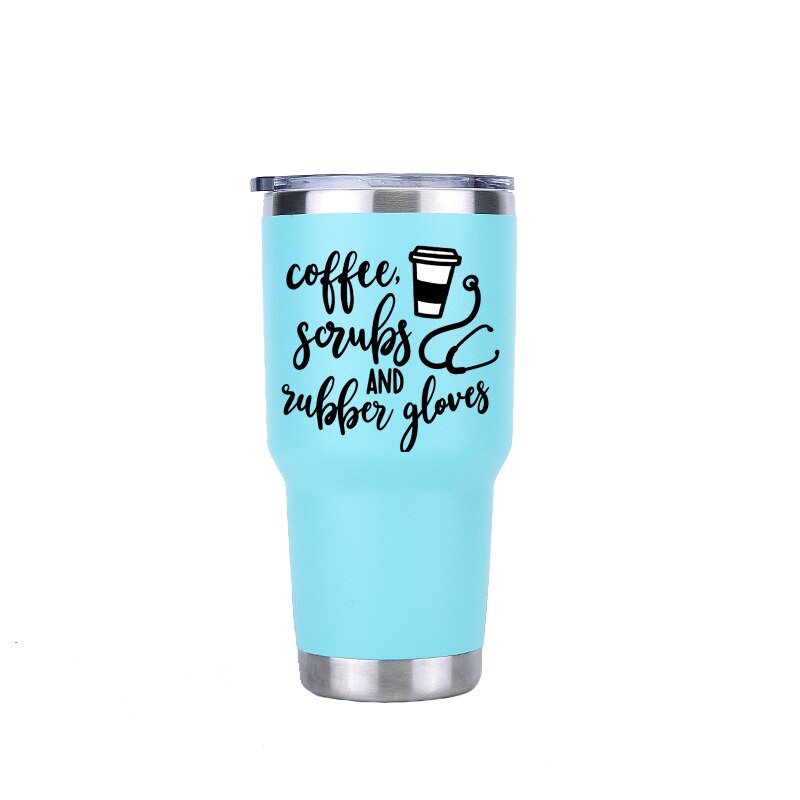 d'infirmière 30 oz gobelet voyage voiture bière tasse vide flacons isolés en acier inoxydable Thermos tasses à café