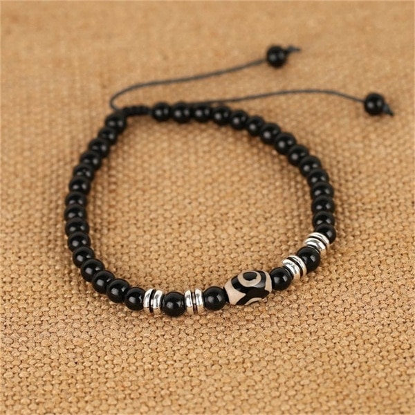 Beaded Ankle Bracelet Men Feet Jewelry Accessories Adjustable Length Lleg Bracelet Male Anklets: TFJL037-2