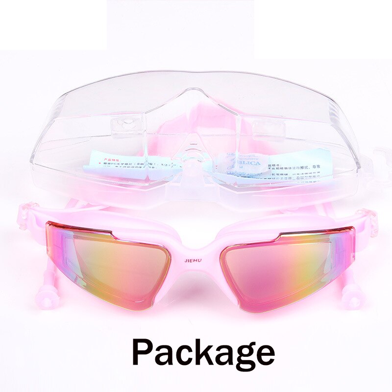 Myopia Prescription Swimming Goggles Kids girls Glasses Waterproof Anti-fog Swim Glasses Set Acetate