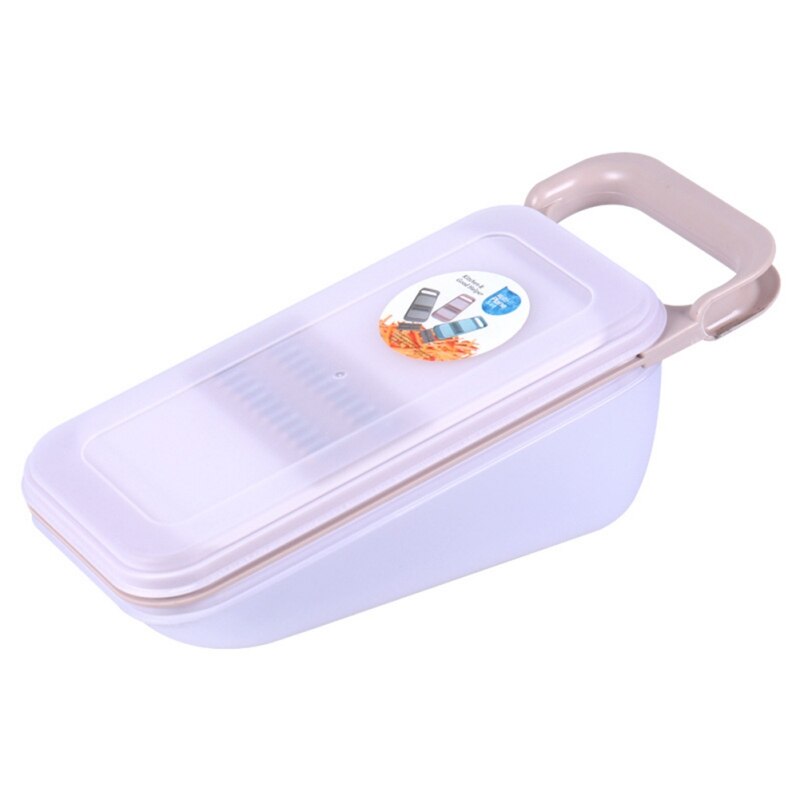 Multi-Functional Grater 3 Type Blade Vegetable Slicer with Removable Tray Vegetable Slicer Boxed Grater Vegetable Peeler: C