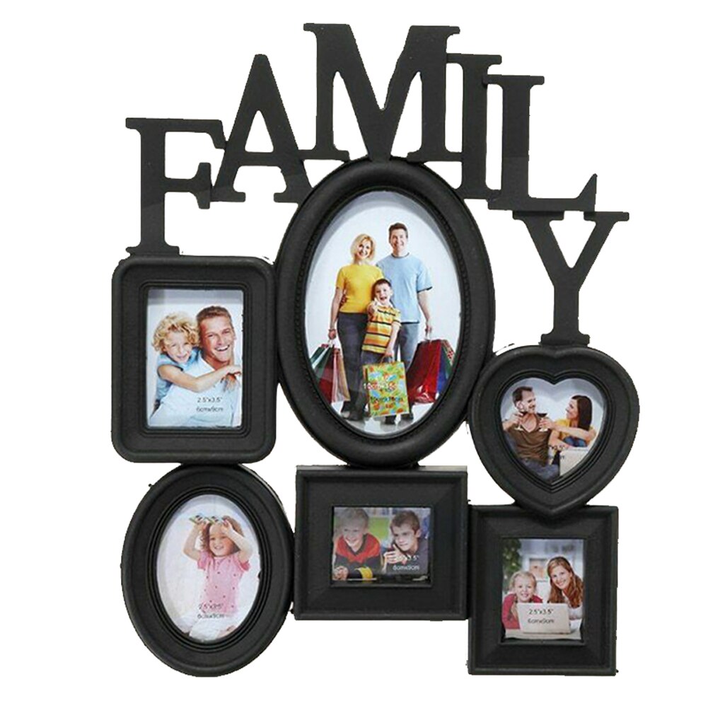 Fotolijsten Muur Fotolijst Familie Foto &#39;S Te Zetten Foto &#39;S Display Woonkamer Slaapkamer Muur Decor 31X38Cm Foto Display: Black