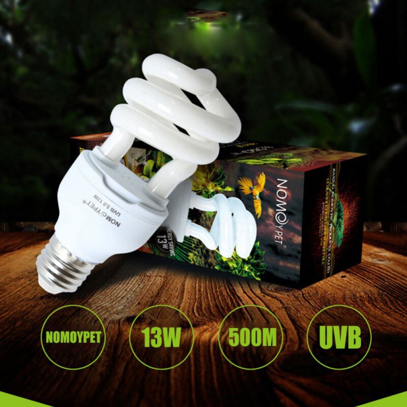 White Light Fluorescent Bulb 5.0 10.0 UVB 13W Reptile Light Bulb UV Glow Lamp Energy Saving Lamp Spiral Tube Bulb Home