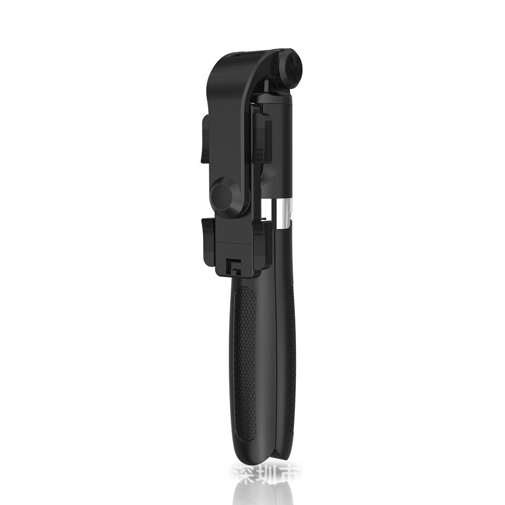 Bluetooth Selfie Stick Met Statief Plastic Lichtmetalen Self Stick Selfiestick Telefoon Smartphone Selfie-Stick Voor Iphone Samsung Huawei: Black